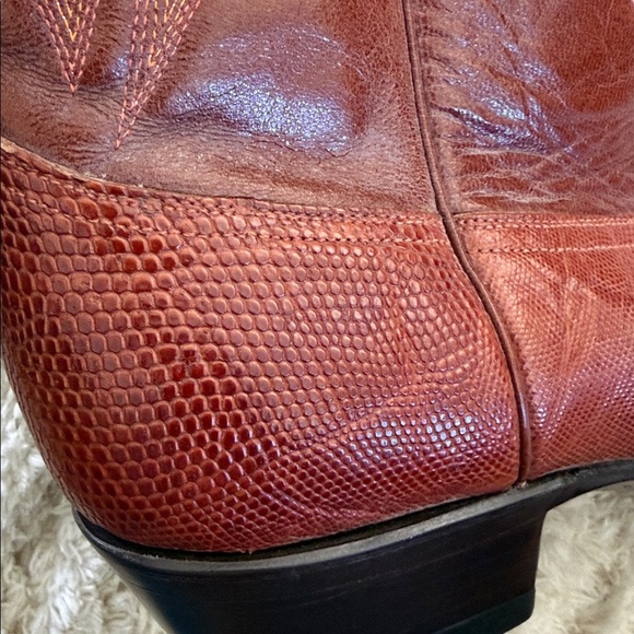 ? Ferrini Genuine Teju Lizard Western Cowboy Boots – Brown – Size 11 main image 14